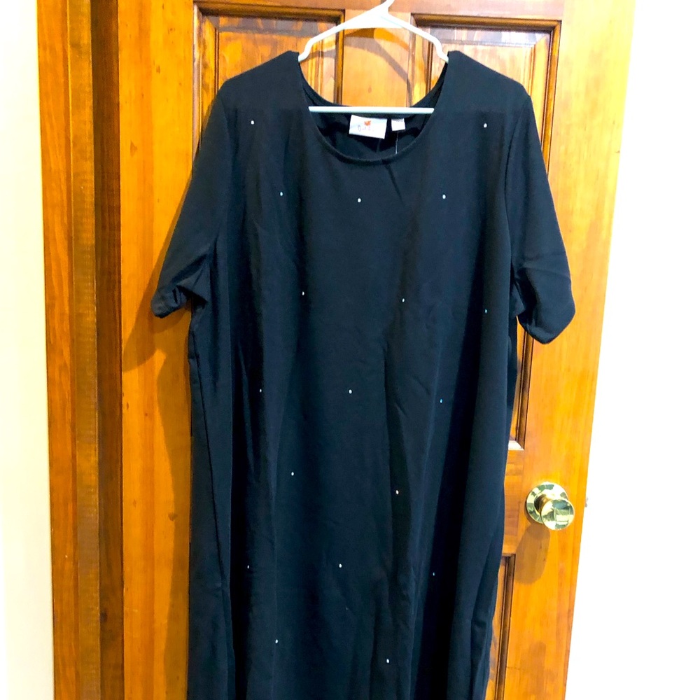 Quacker Factory Sparkle short sleeve dress